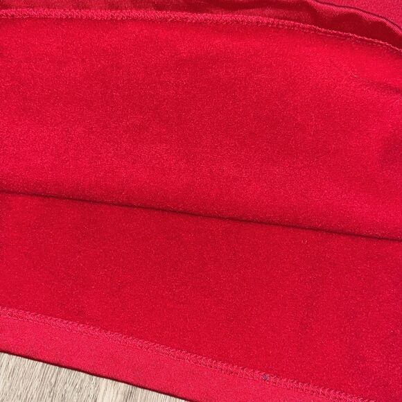 Spyder Ski Snowboard ProWeb Red Black Reflective Fleece Performance LS T Shirt - Picture 5 of 5